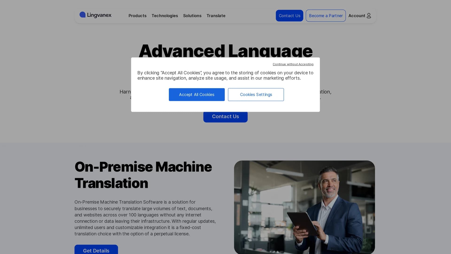 lingvanex homepage