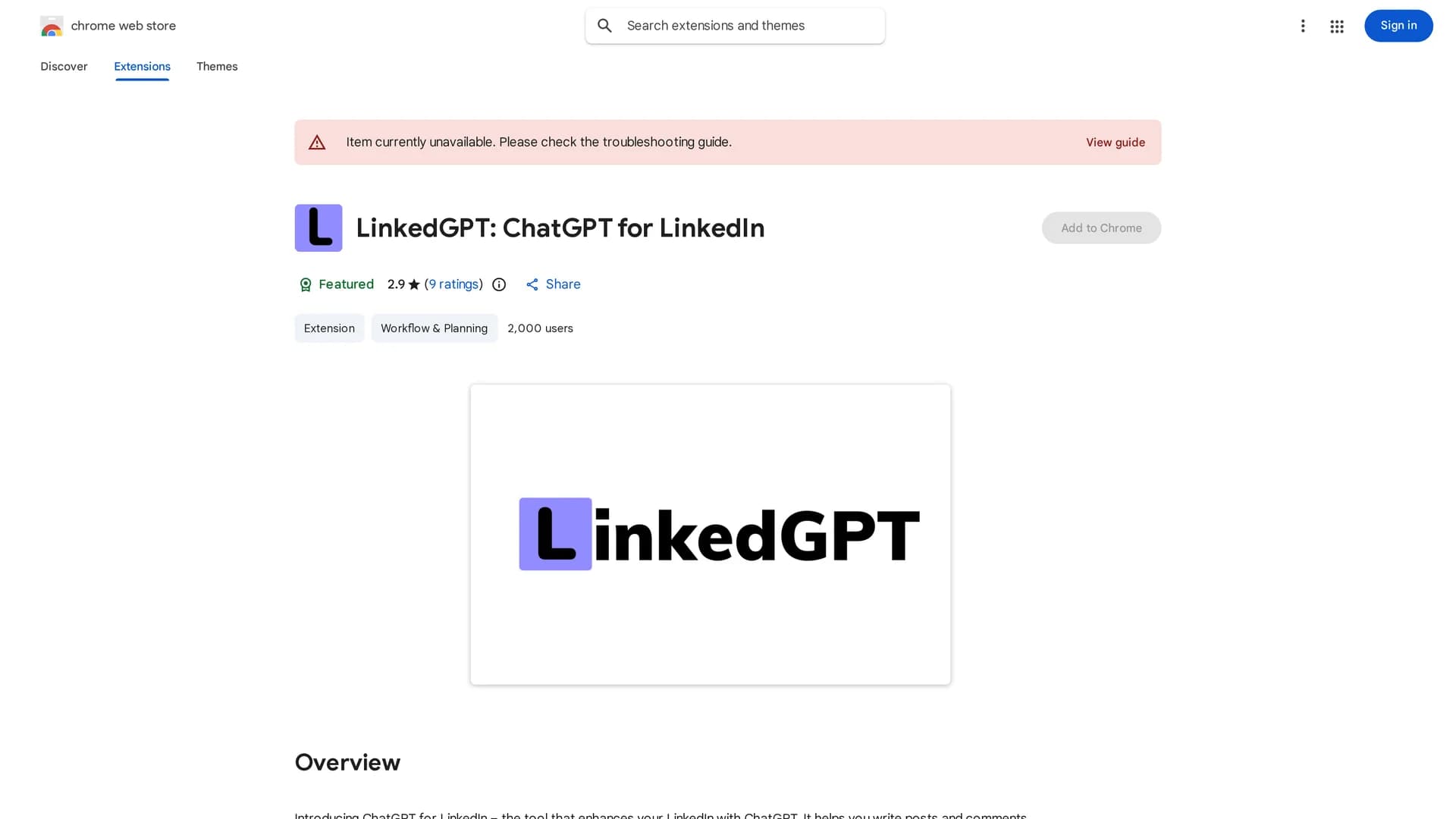 linkedgpt homepage