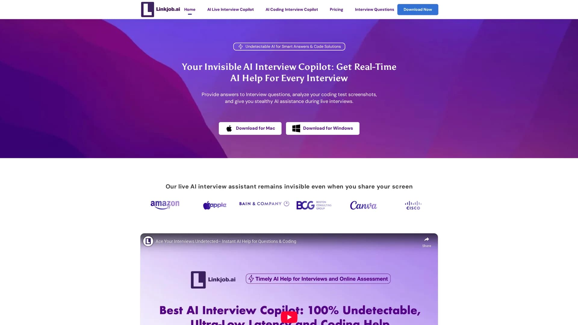 linkjob-ai homepage