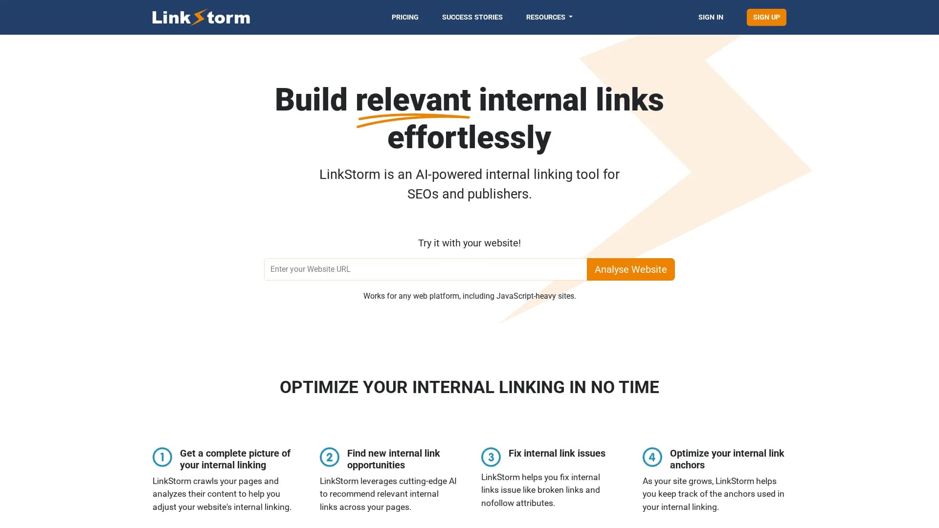 linkstorm homepage
