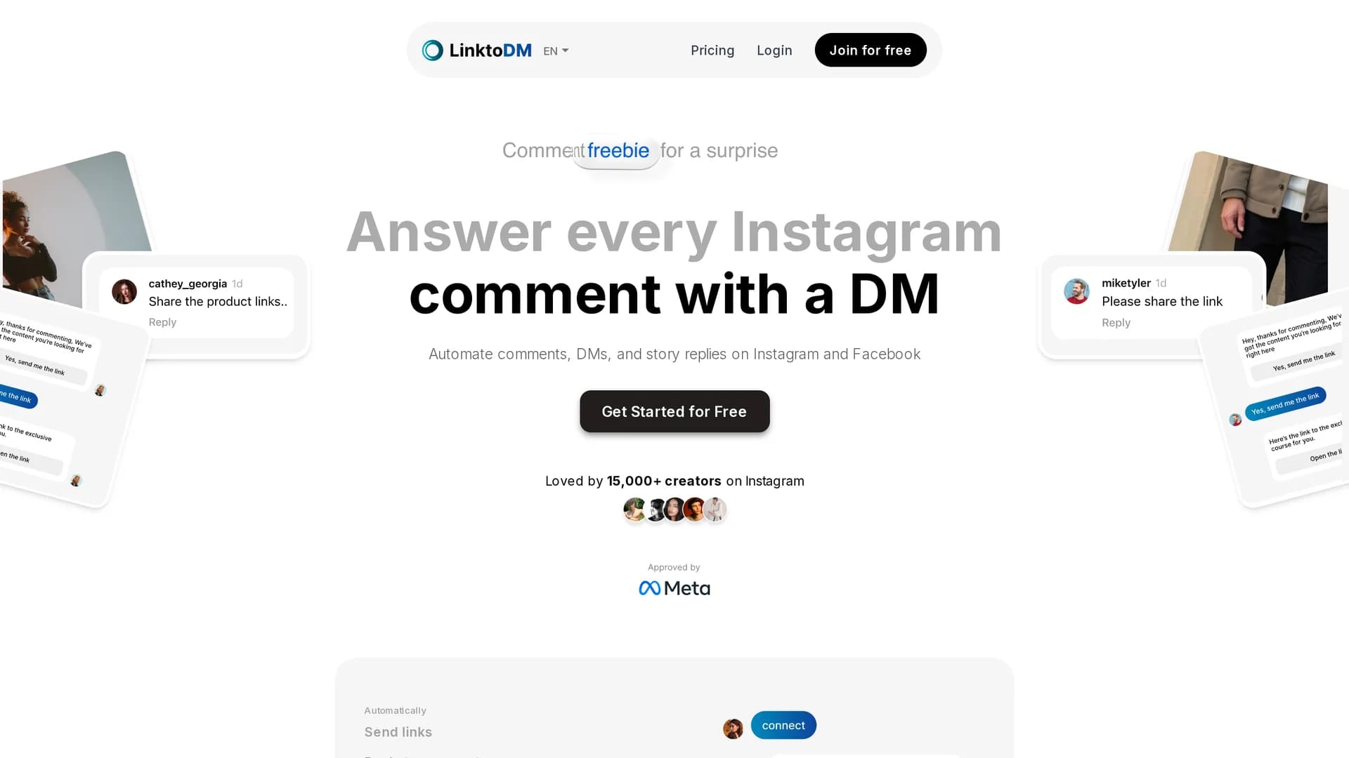 linktodm homepage