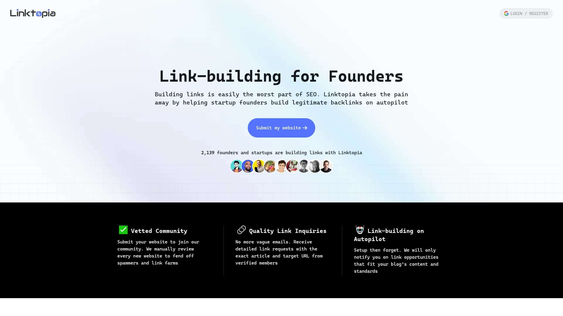 linktopia homepage