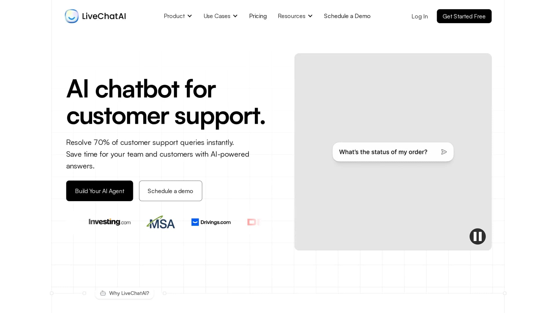 livechatai homepage