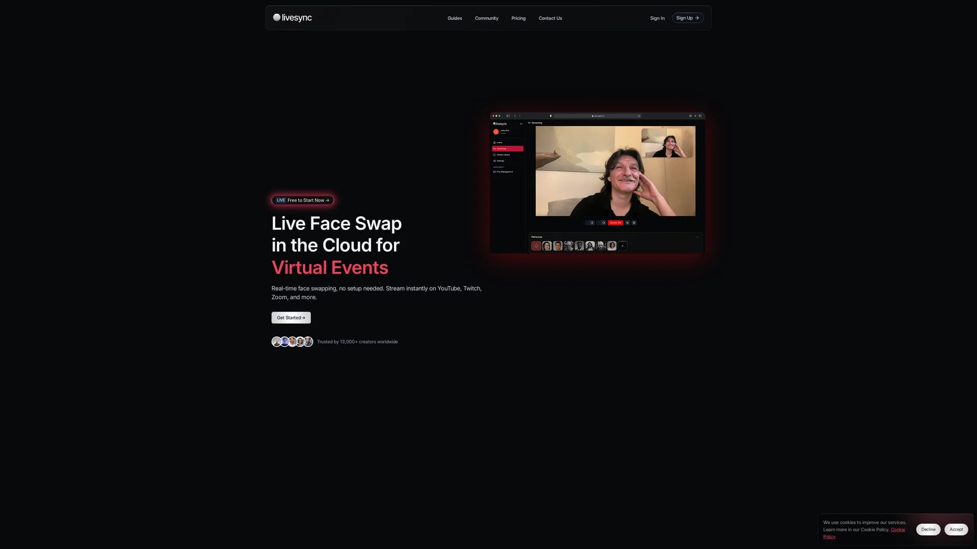 livesync homepage