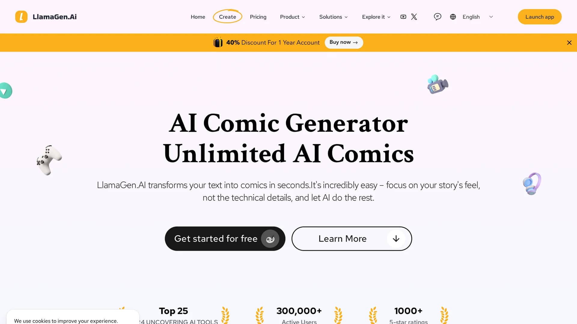 llamagen-ai homepage