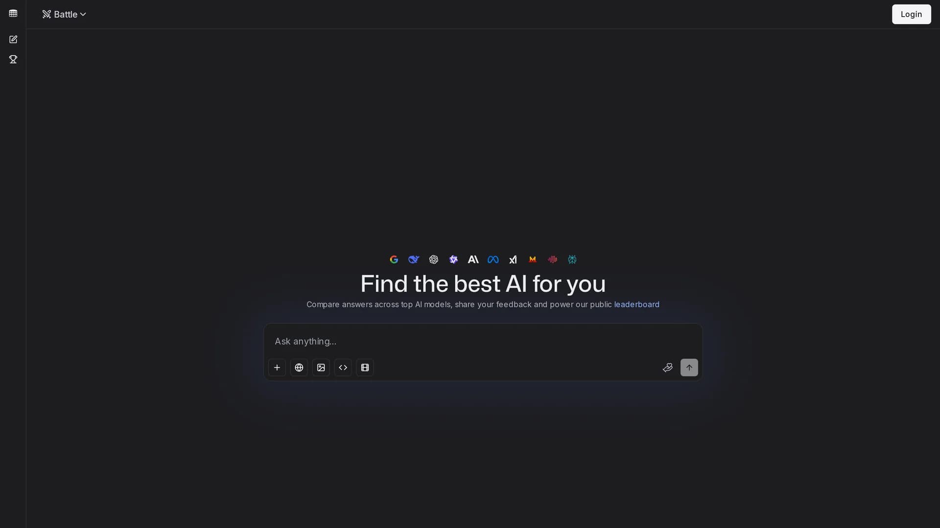 llmarena homepage