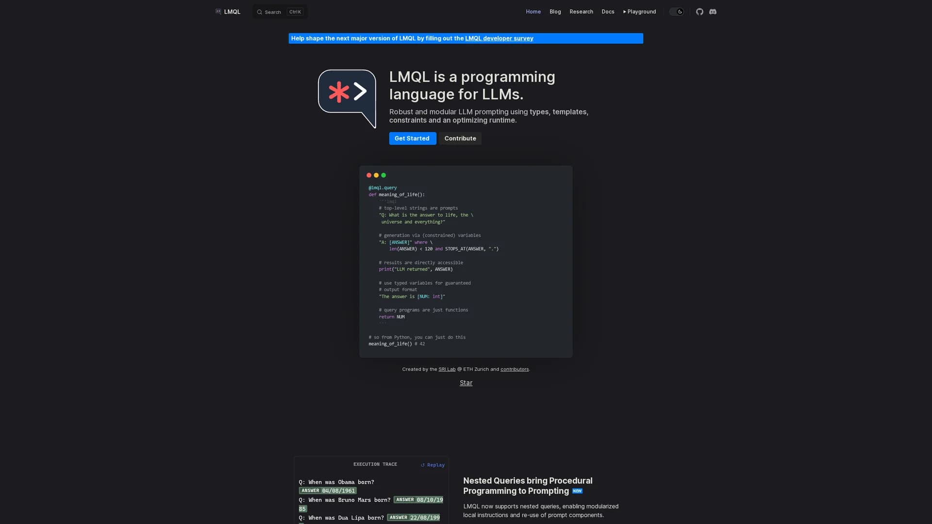 lmql homepage