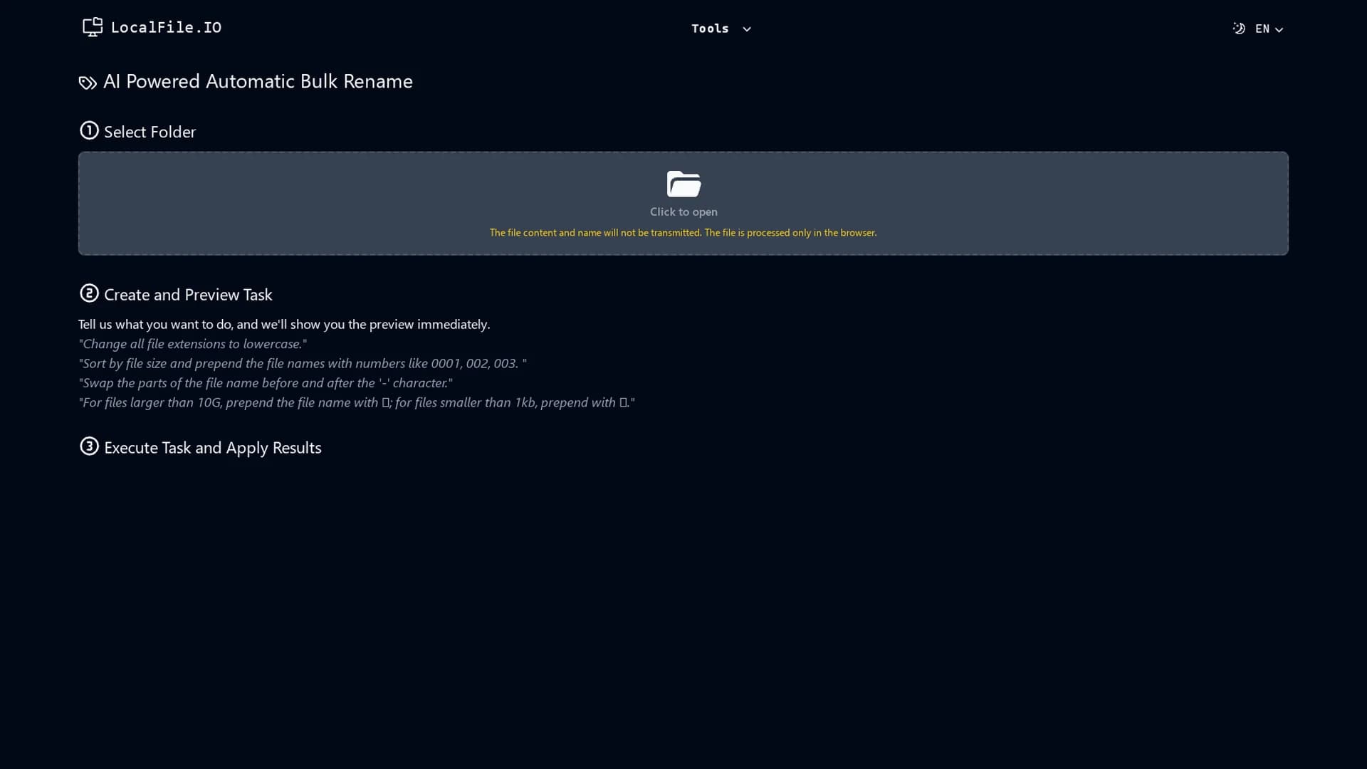 localfile-io homepage