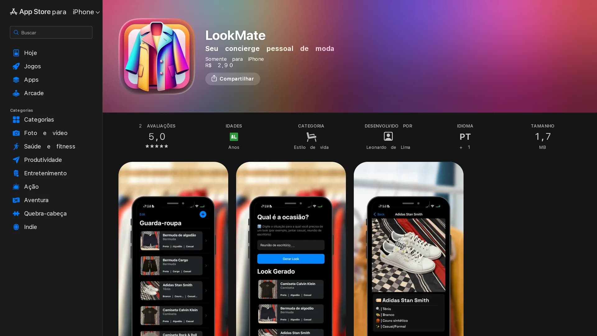 lookmate homepage