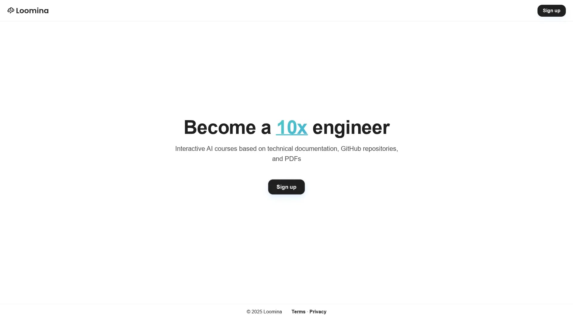 loomina homepage