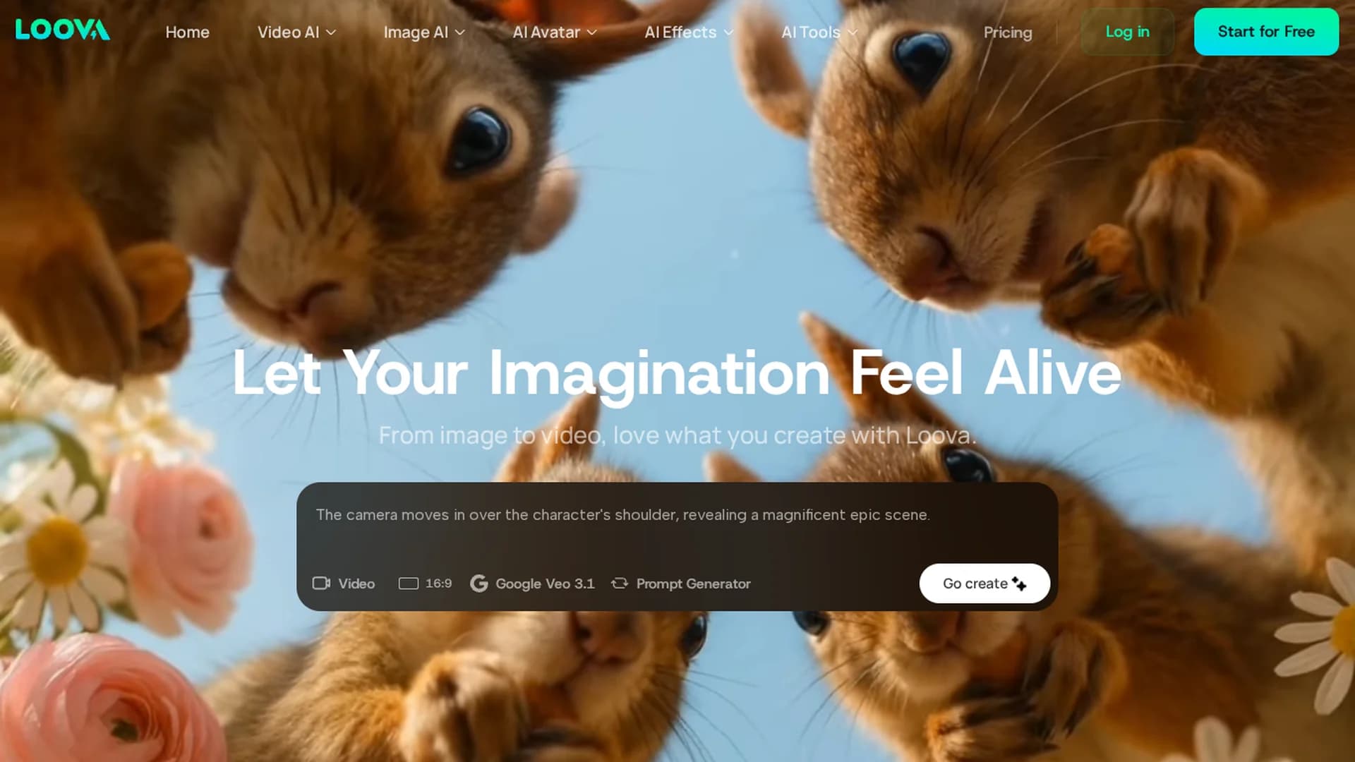loova homepage
