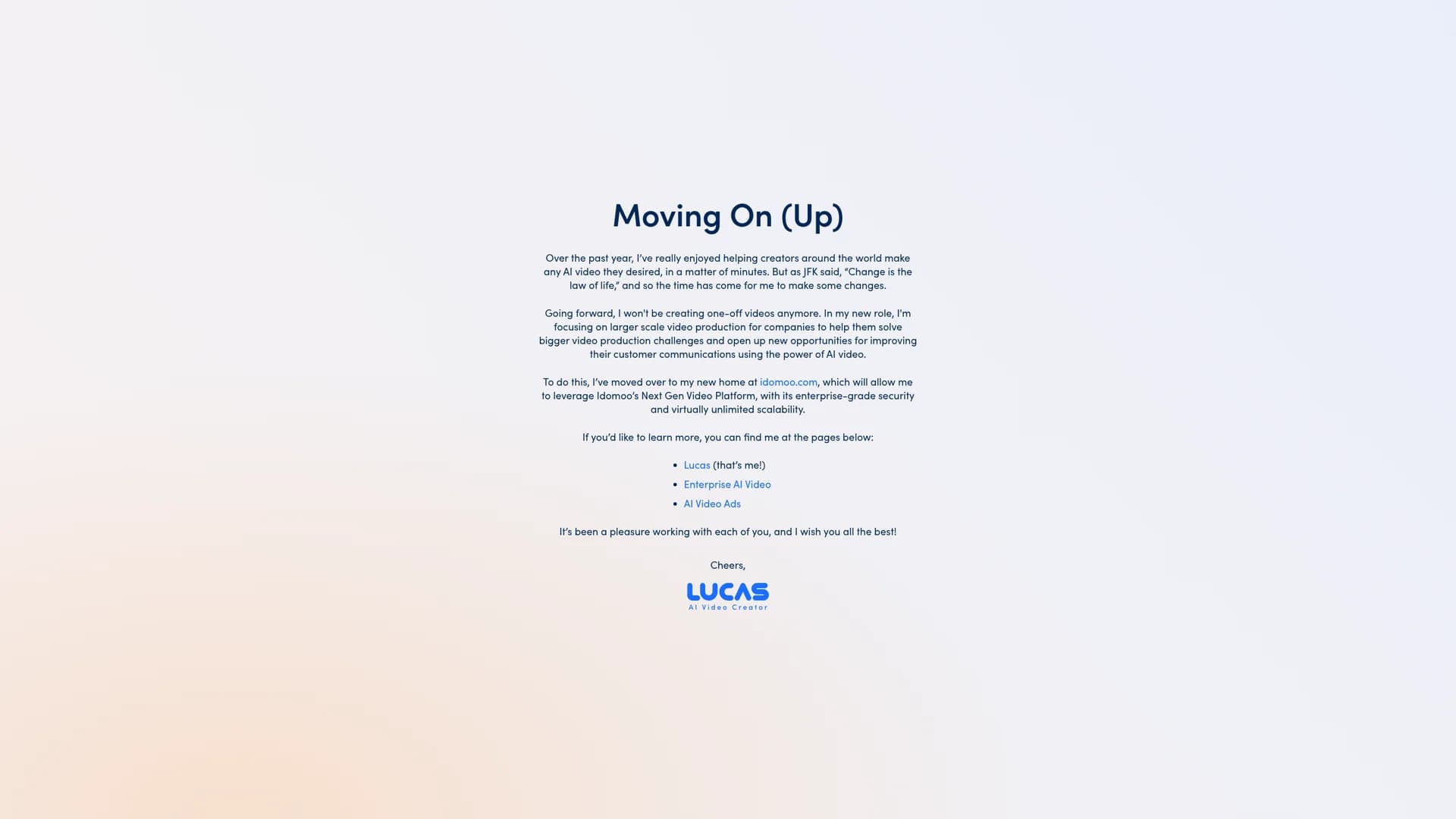 lucas homepage