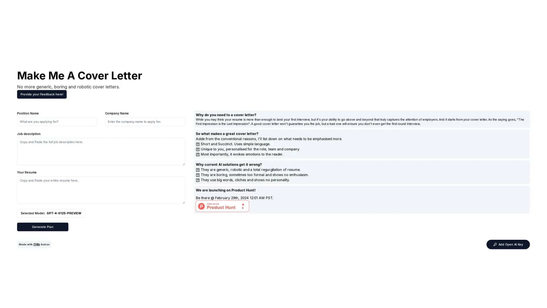 make-me-a-cover-letter homepage