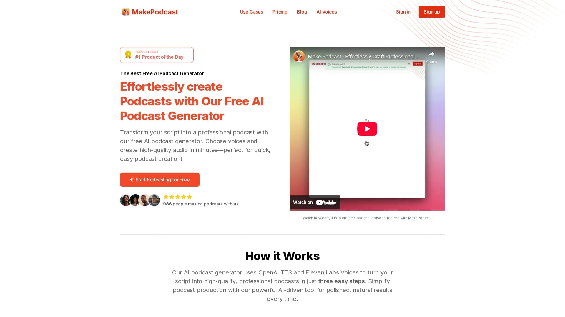 makepodcast homepage