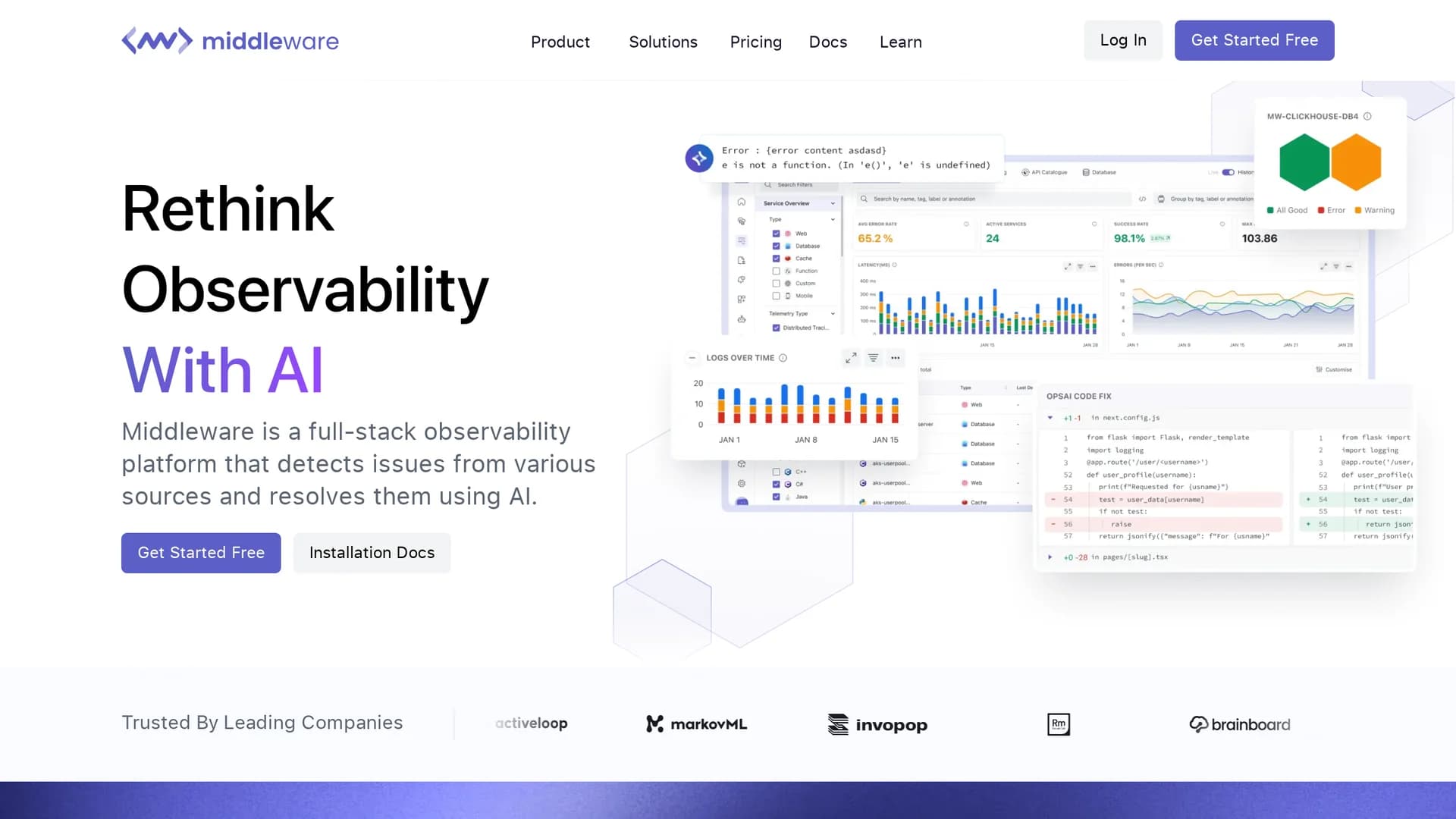 middleware homepage