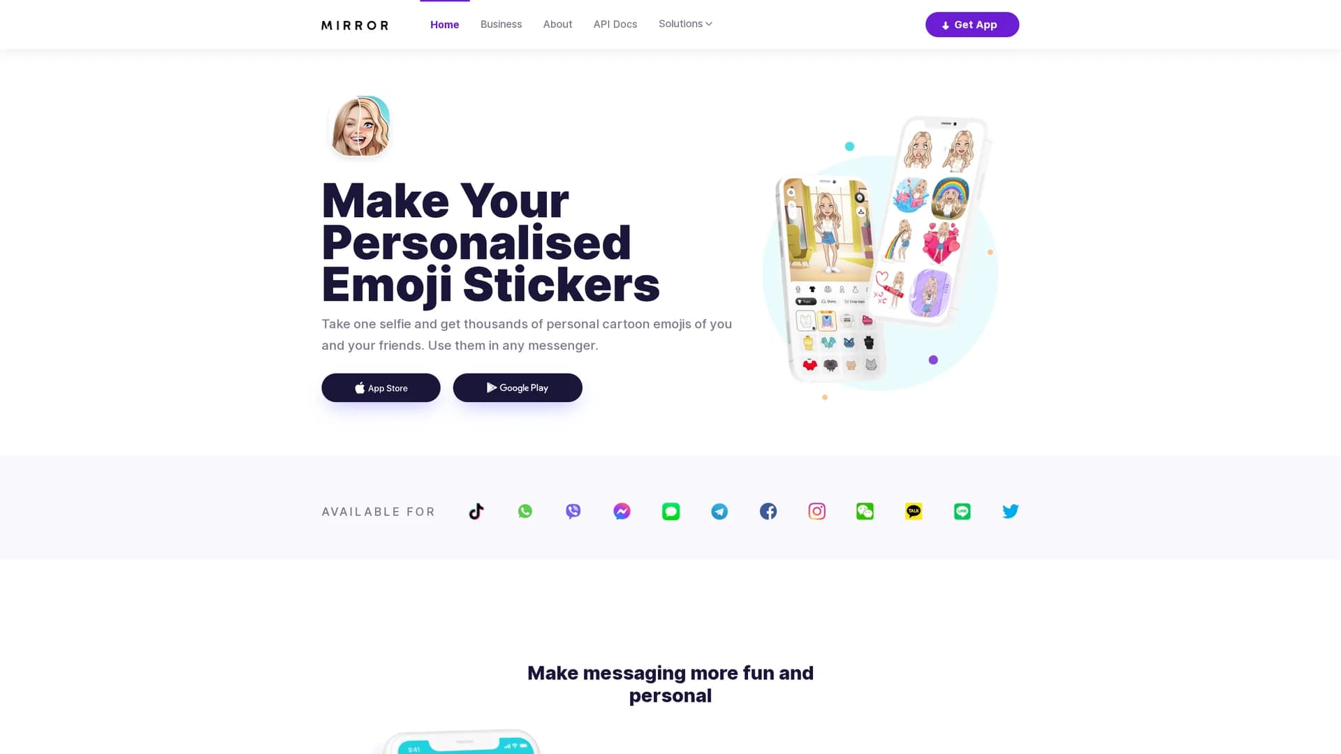 mirror-ai homepage