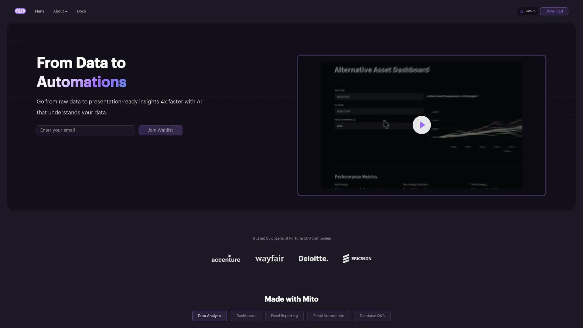 mito-ai homepage