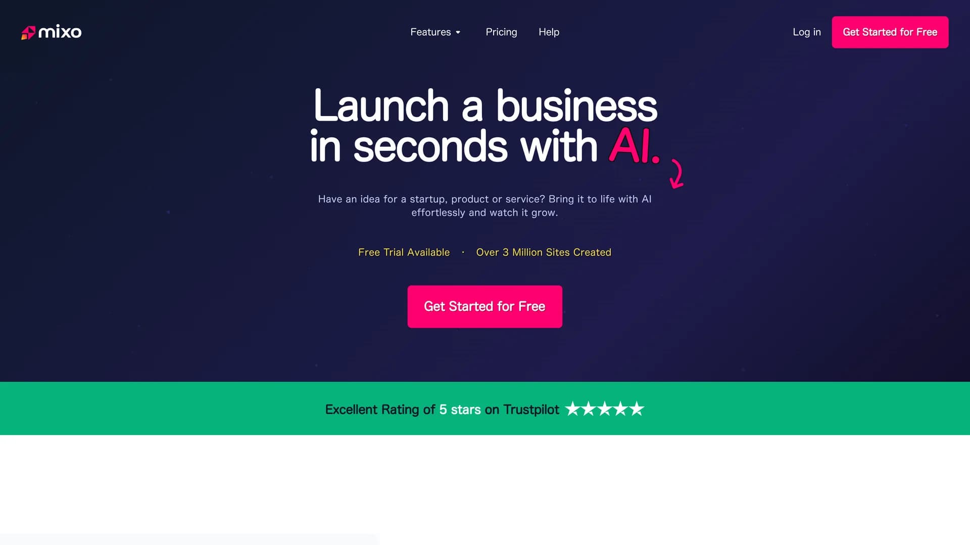 mixo-io homepage
