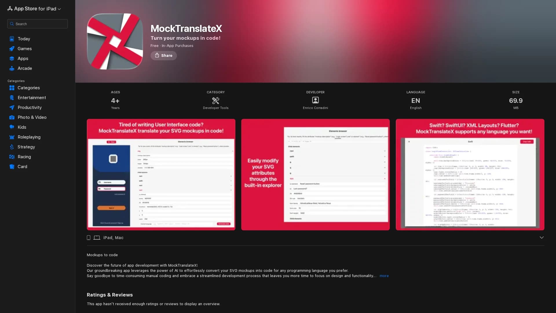 mocktranslatex homepage