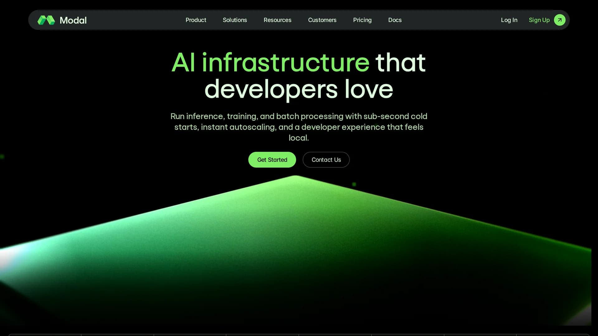 modal homepage