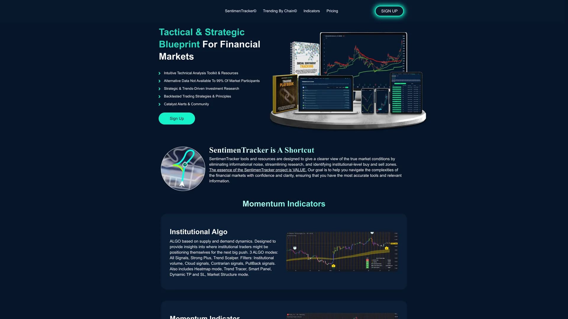 momentum-radar homepage