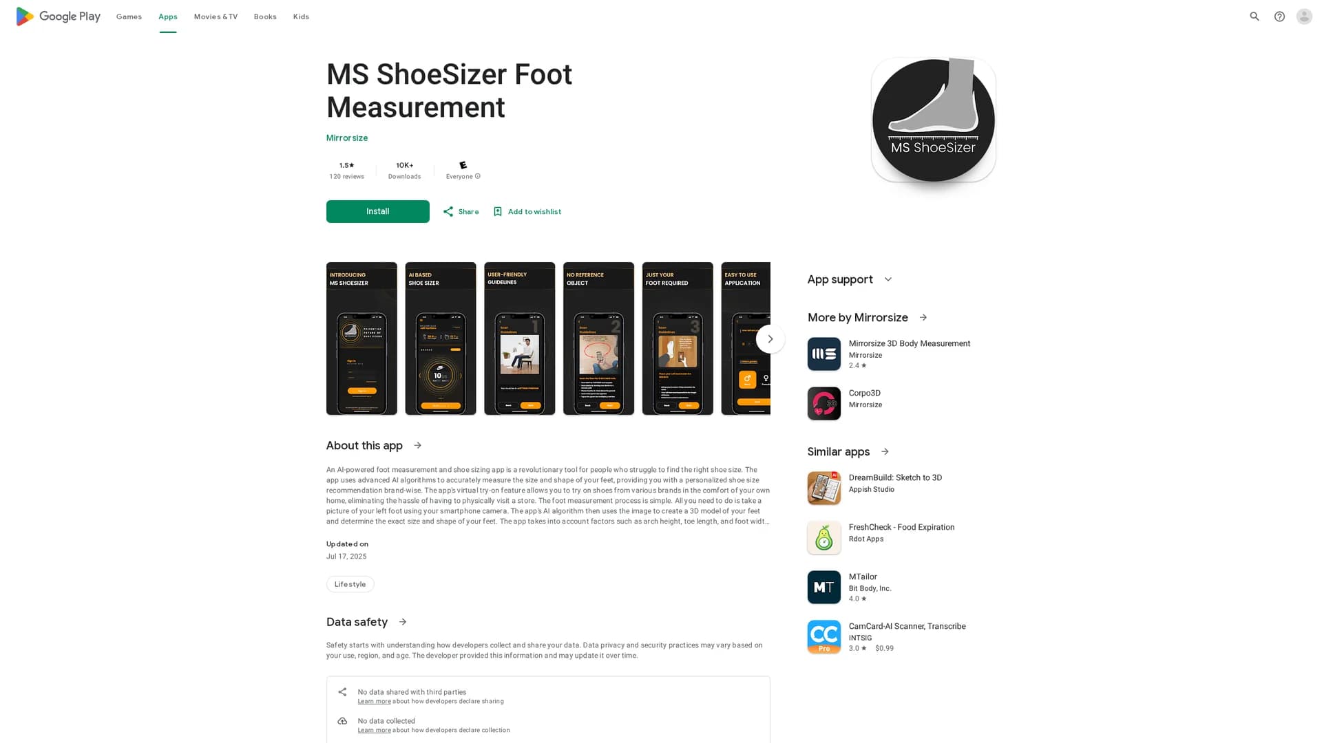 ms-shoesizer homepage