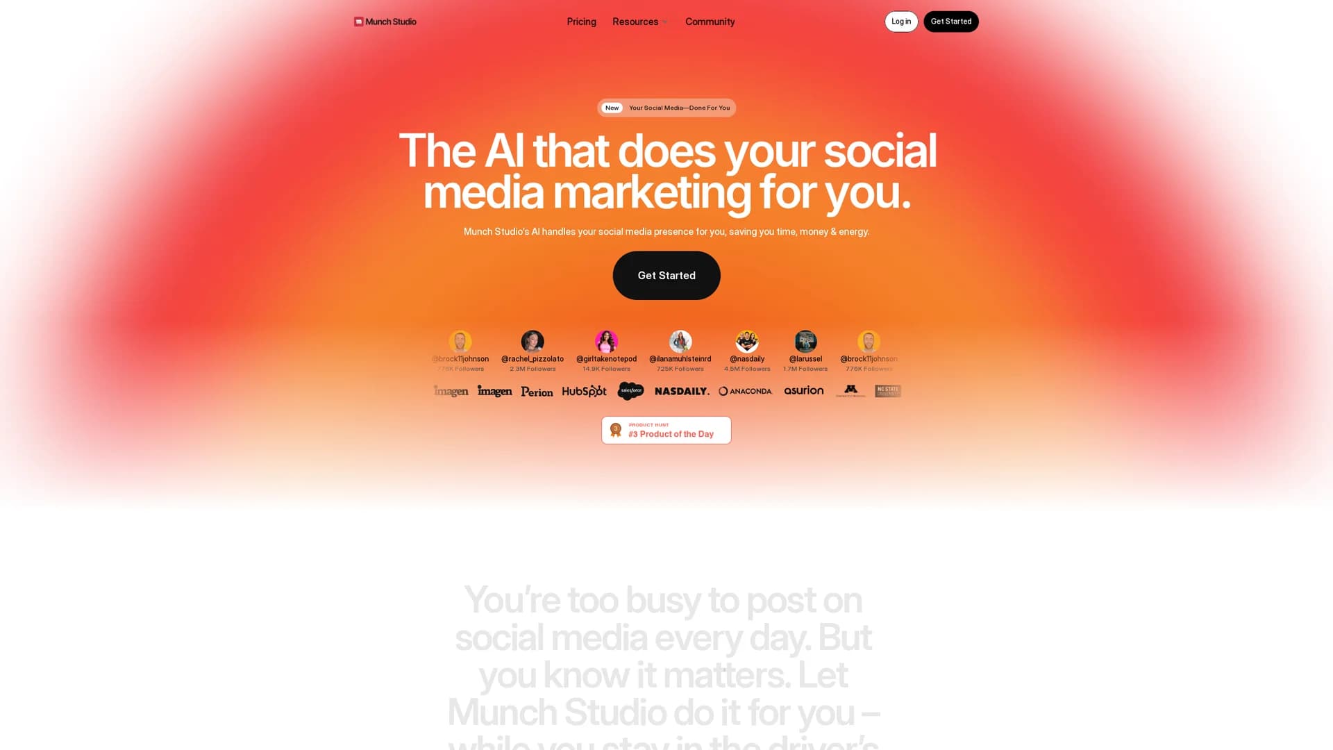 munch homepage