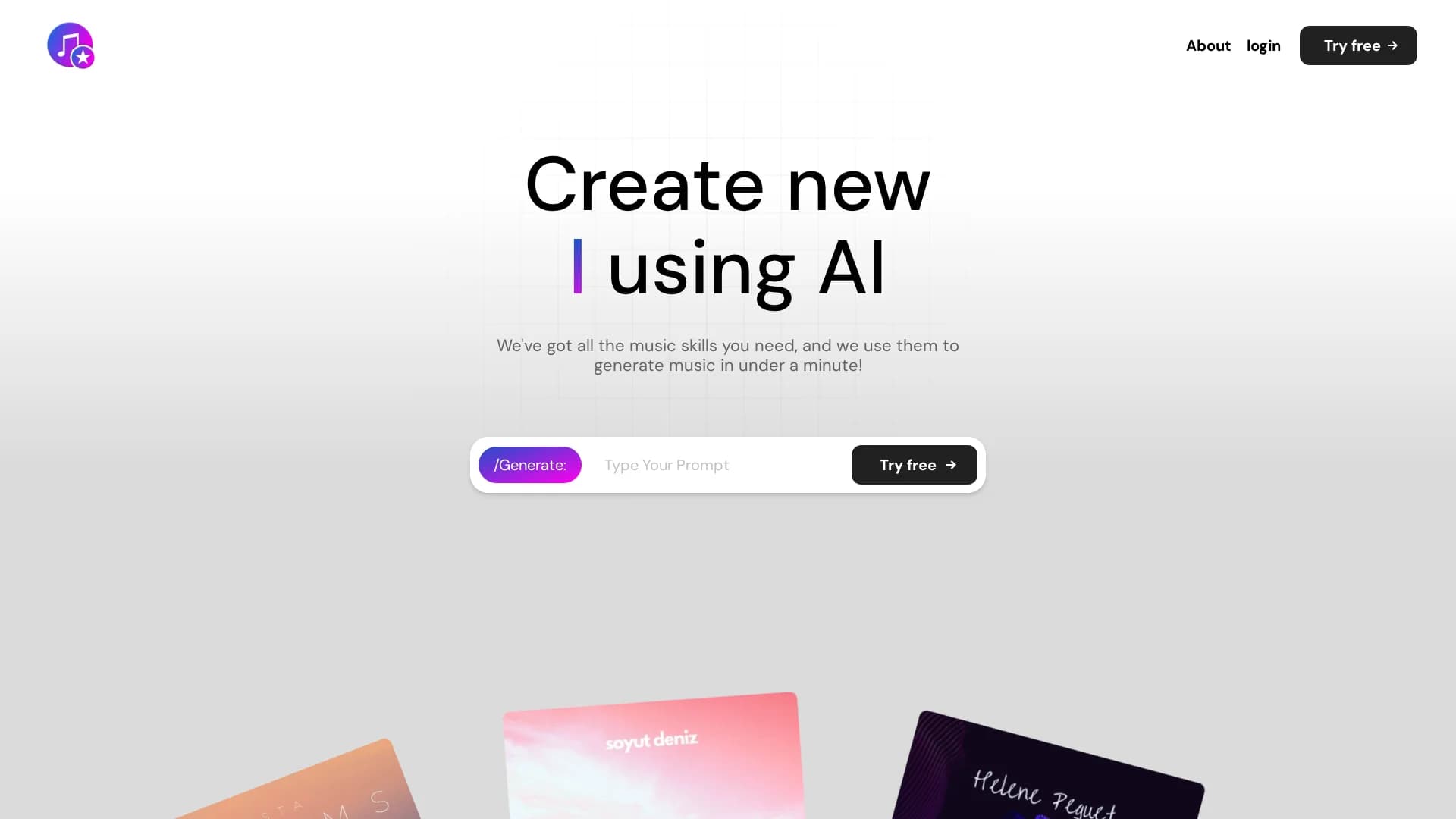 musicstar-ai homepage