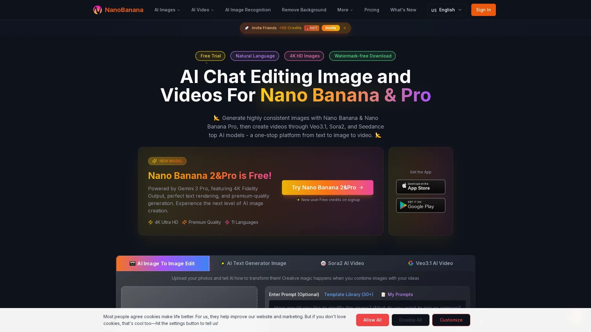 nanobananas-ai homepage