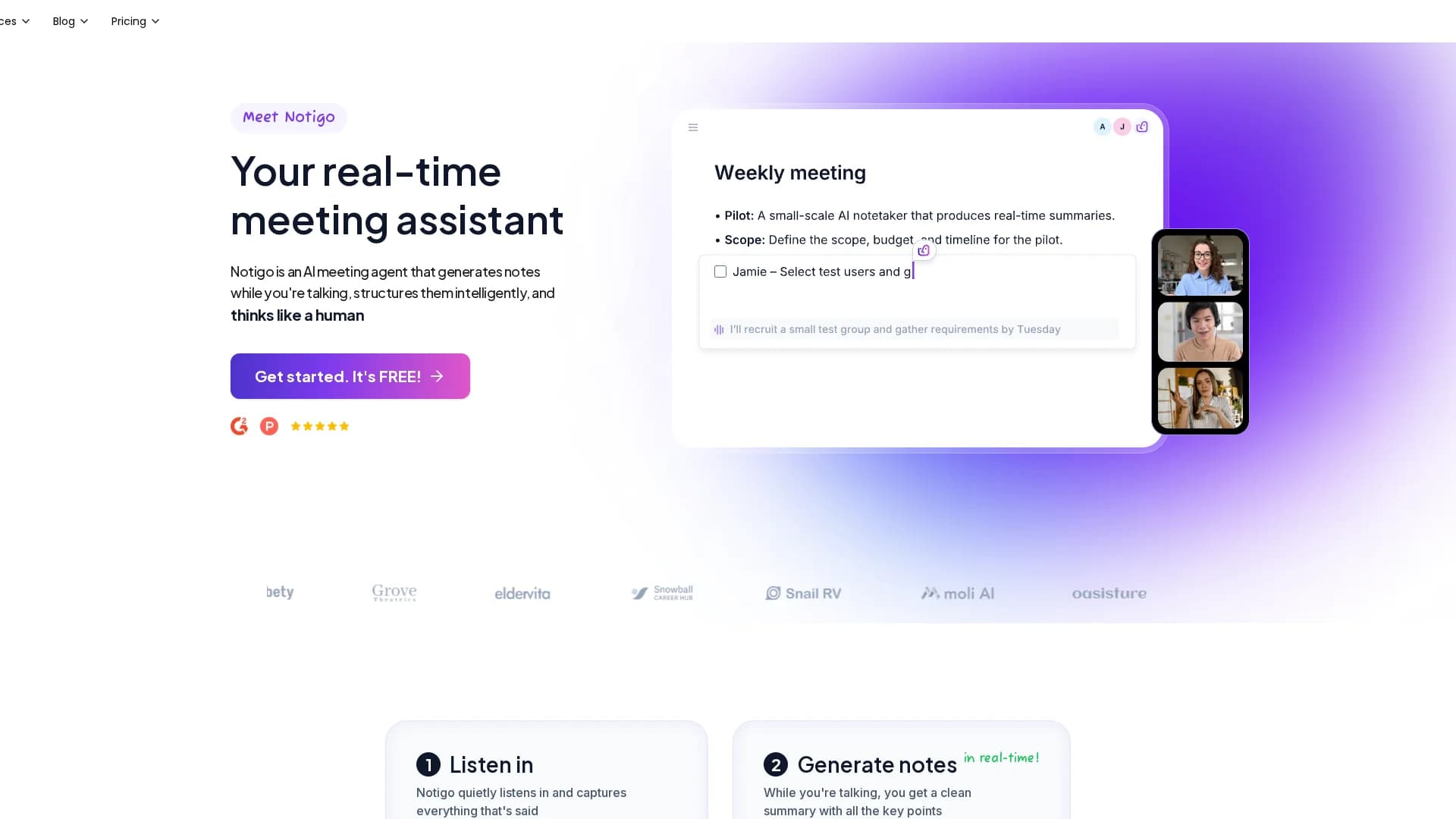 notigo-ai homepage