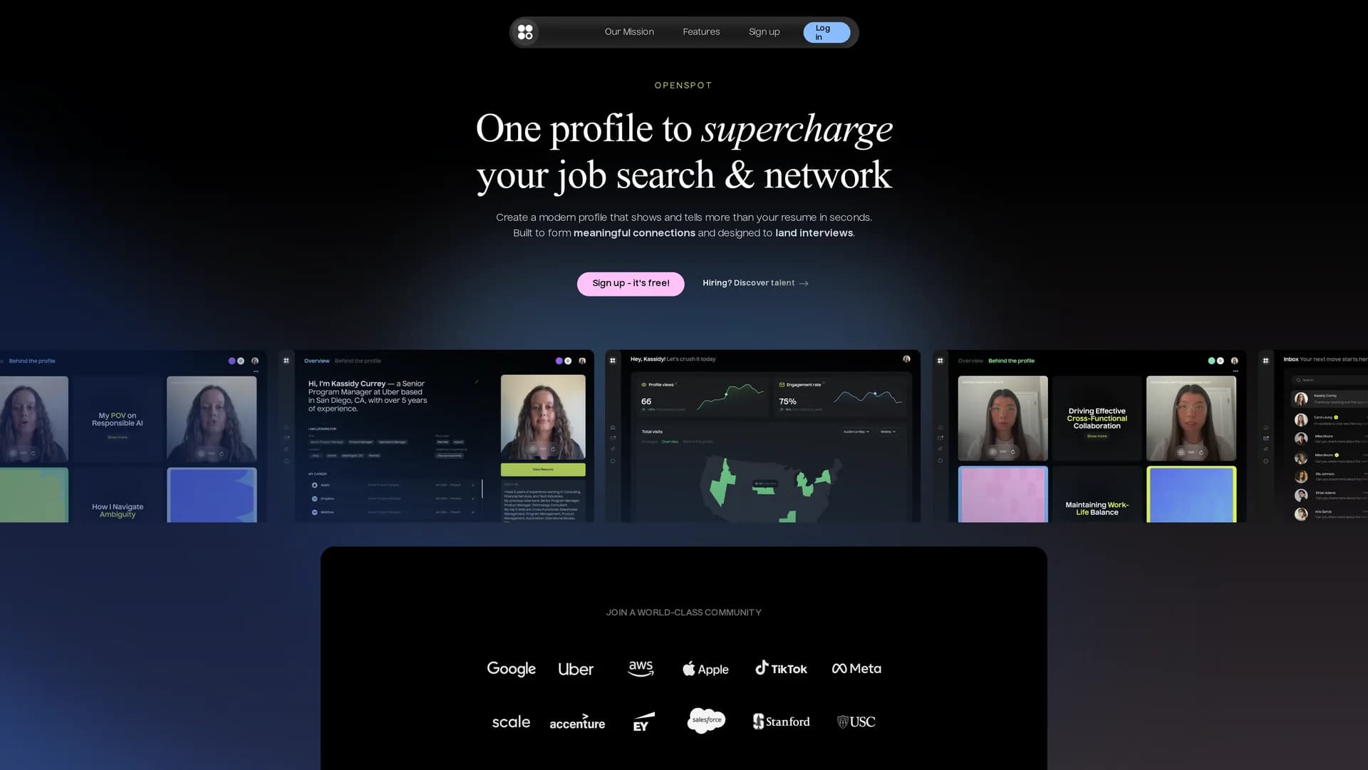 openspot homepage