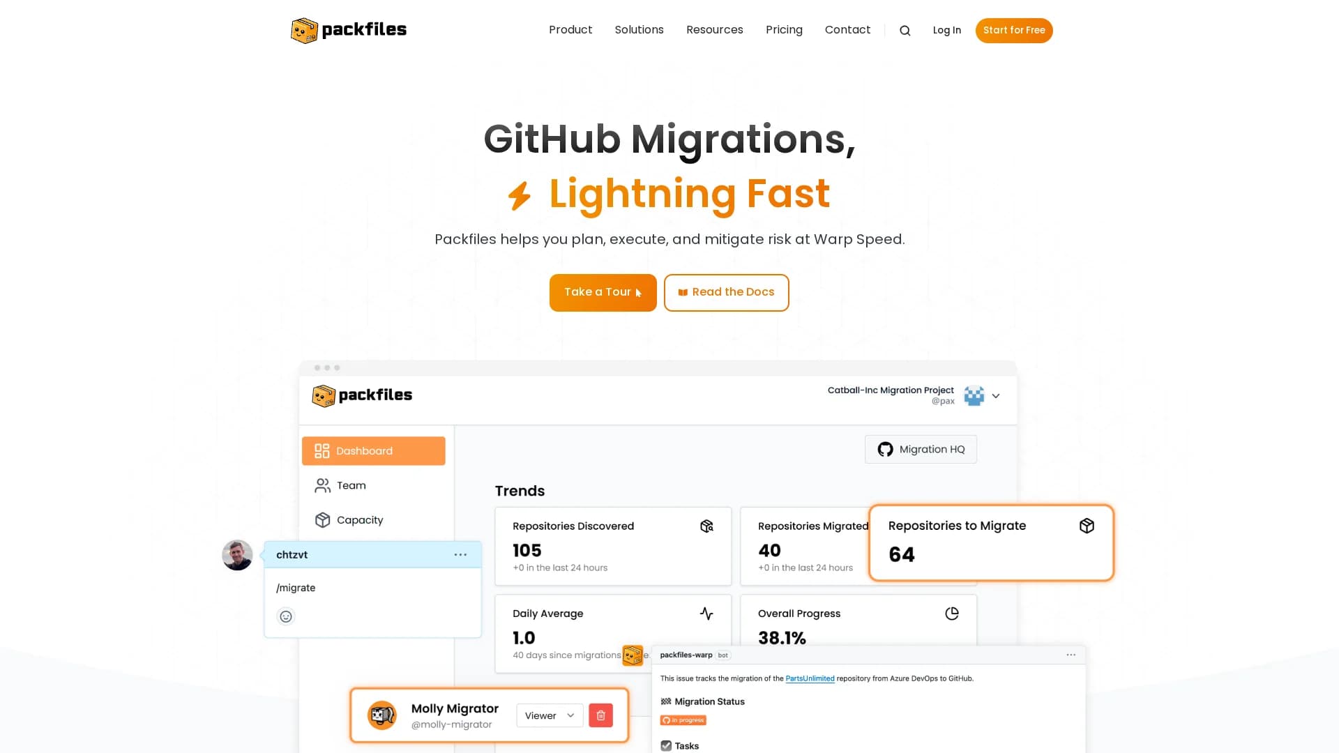 packfiles-warp homepage