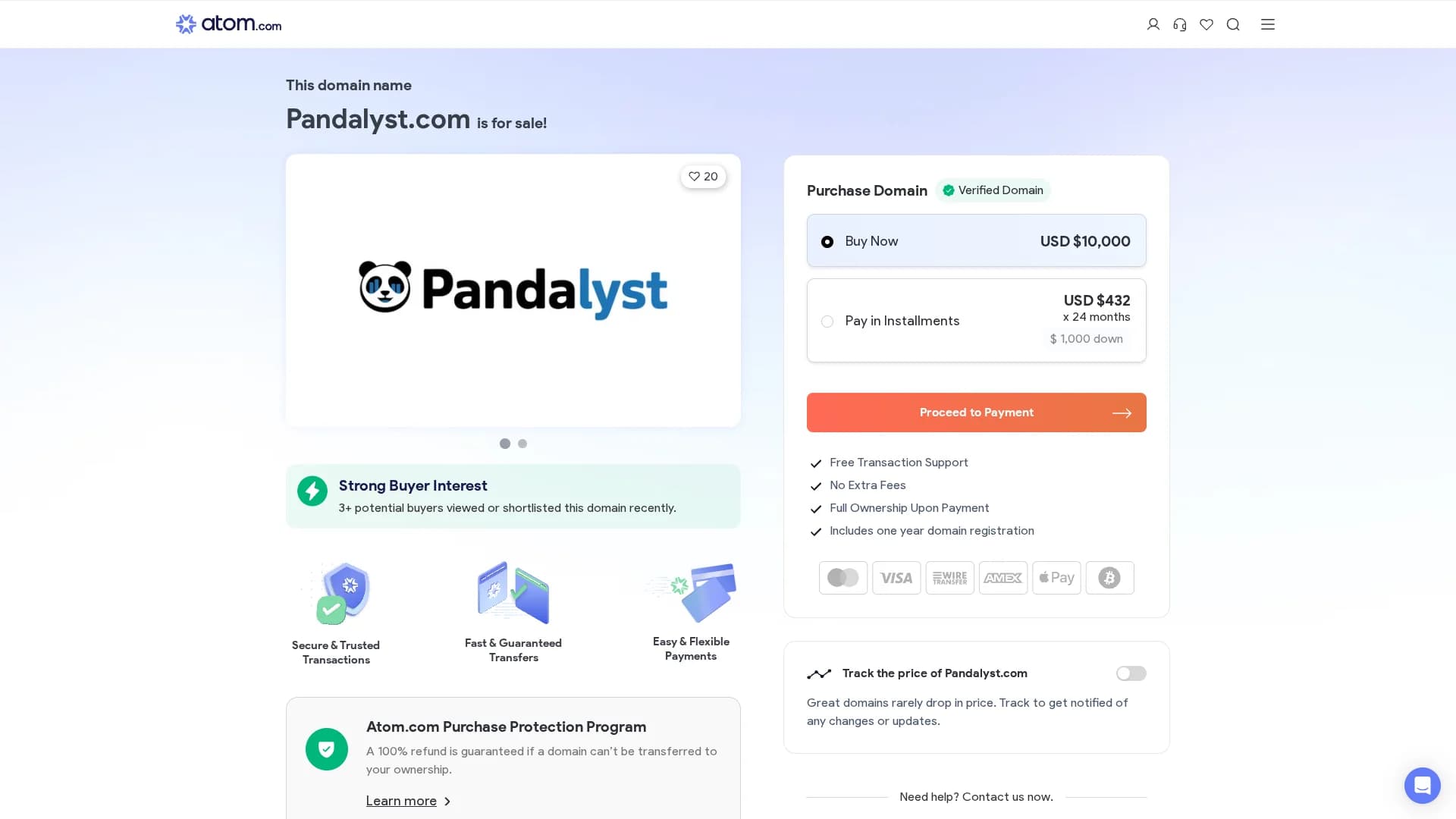 pandalyst homepage