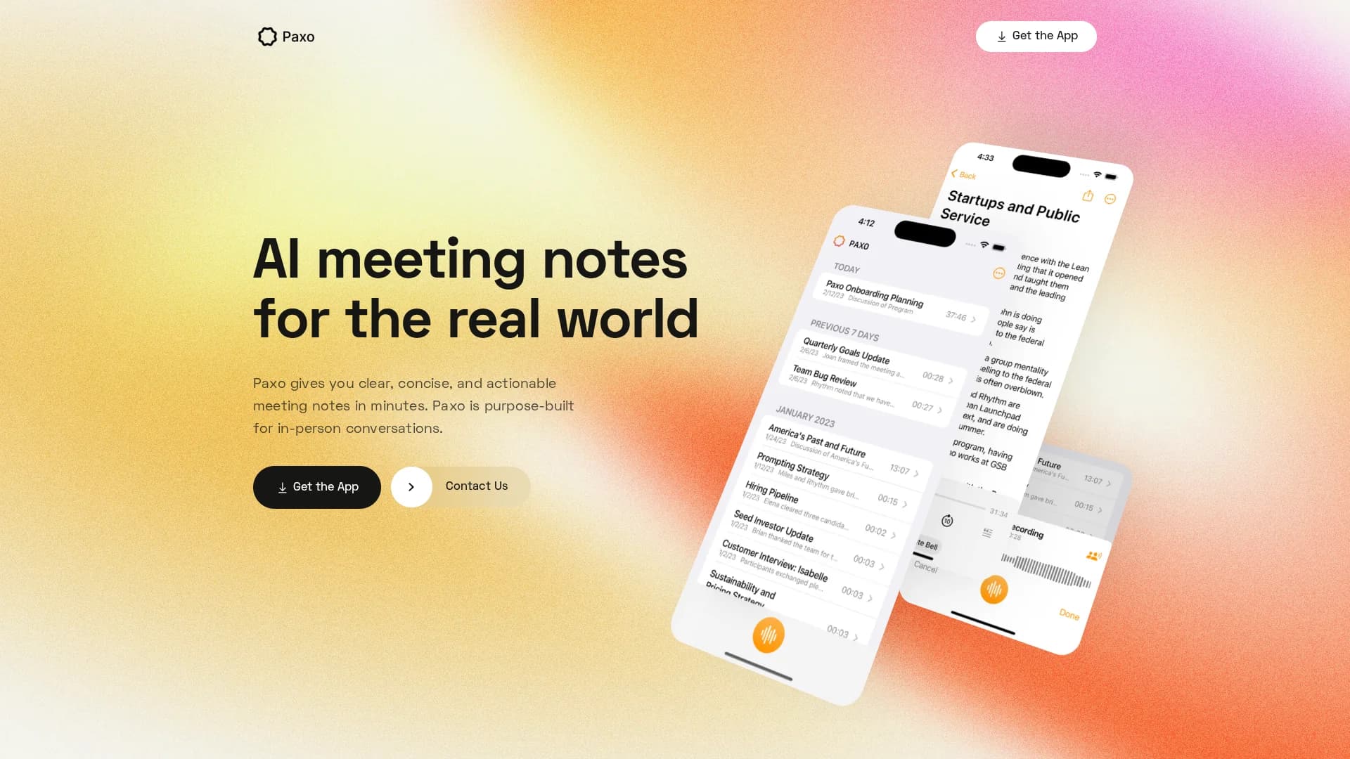 paxo homepage
