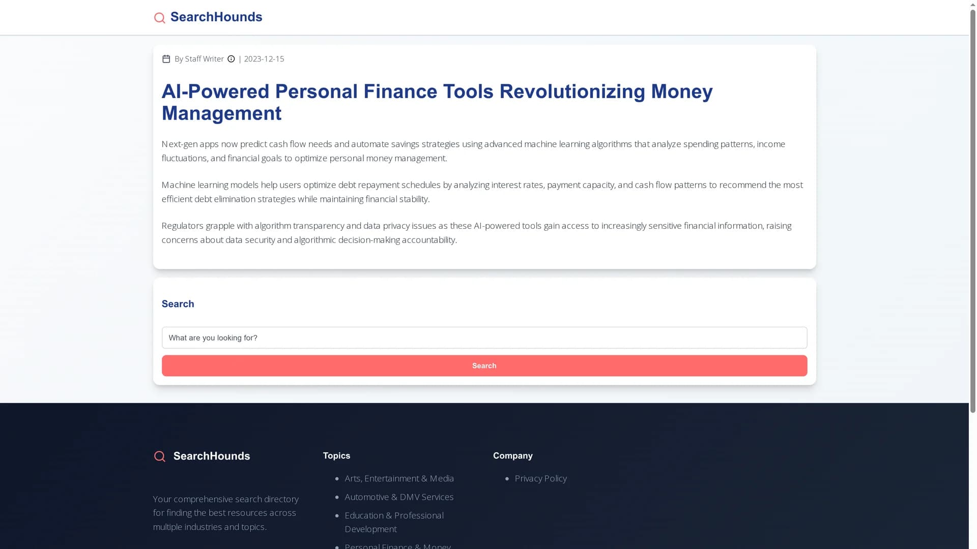 pennyflo homepage