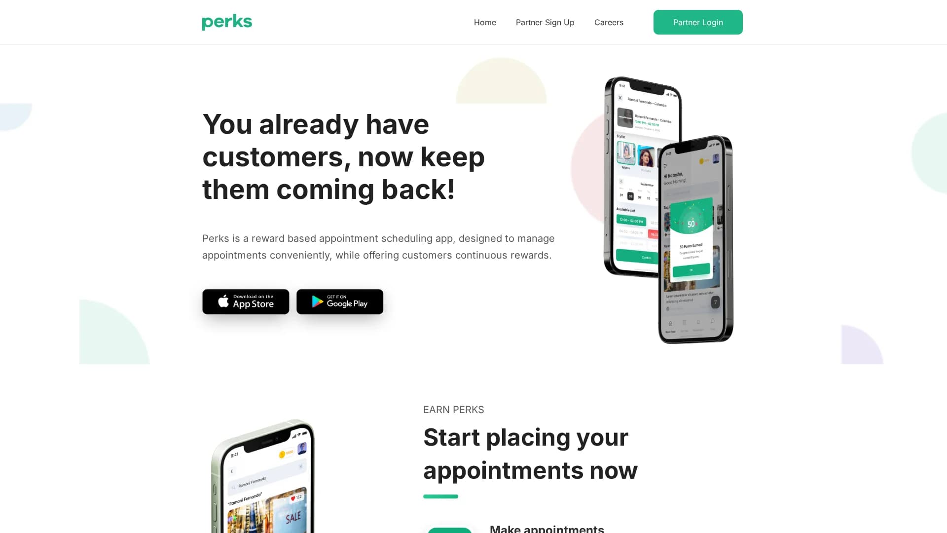 perks homepage