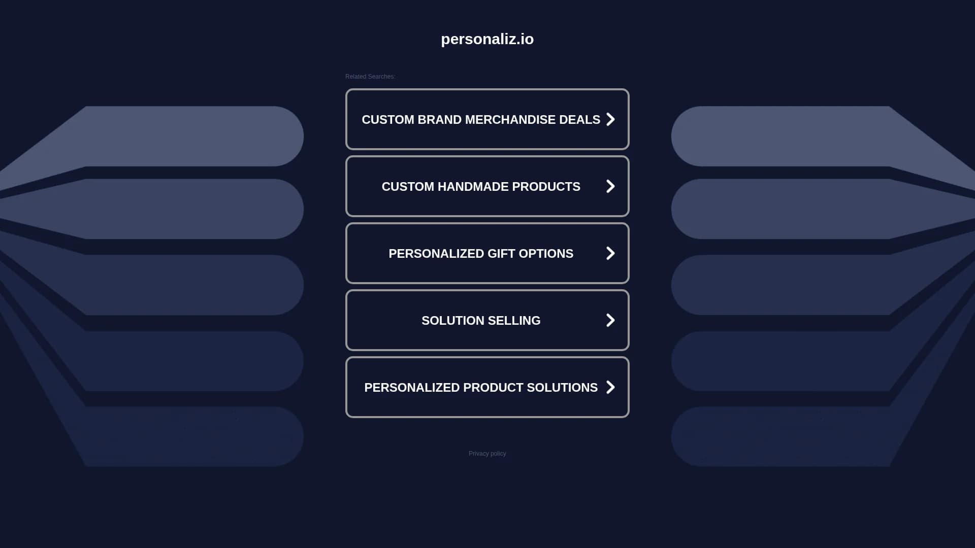 personaliz-io homepage