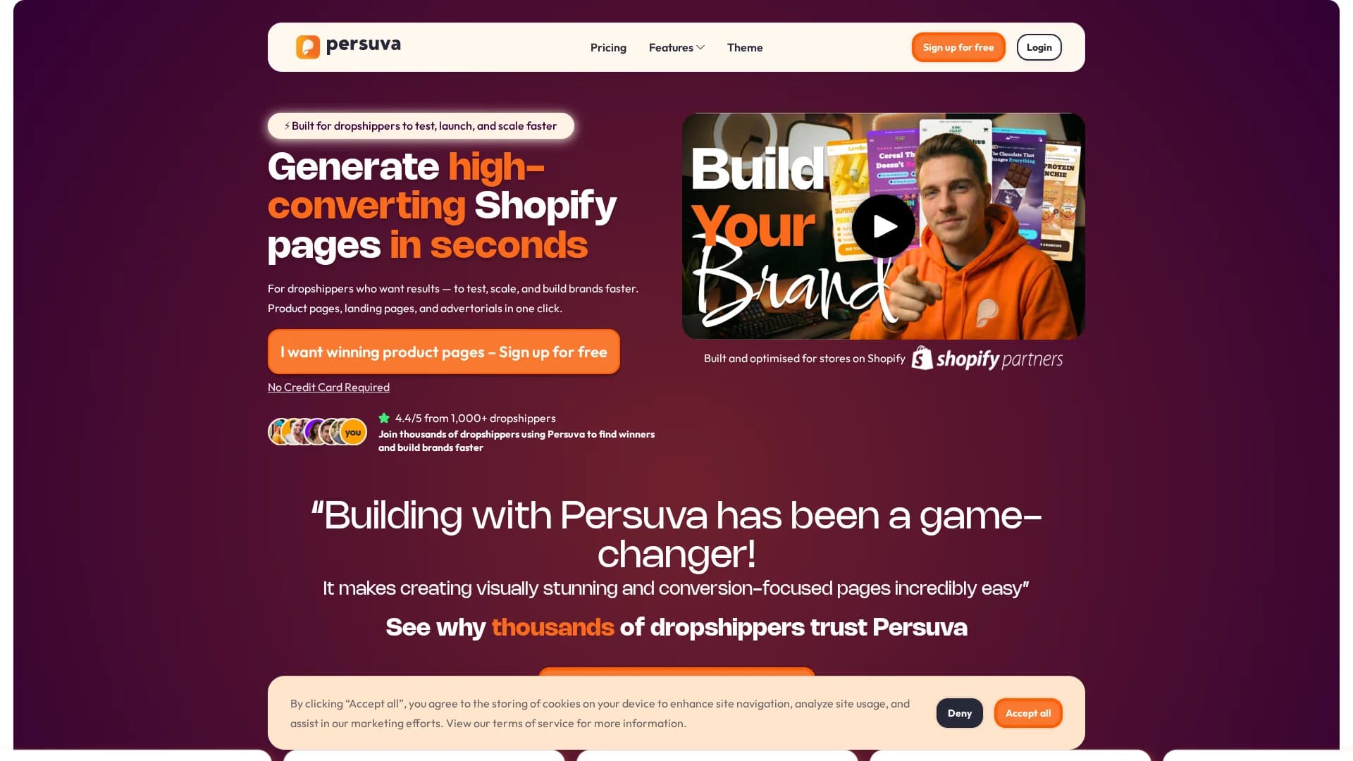 persuva-ai homepage