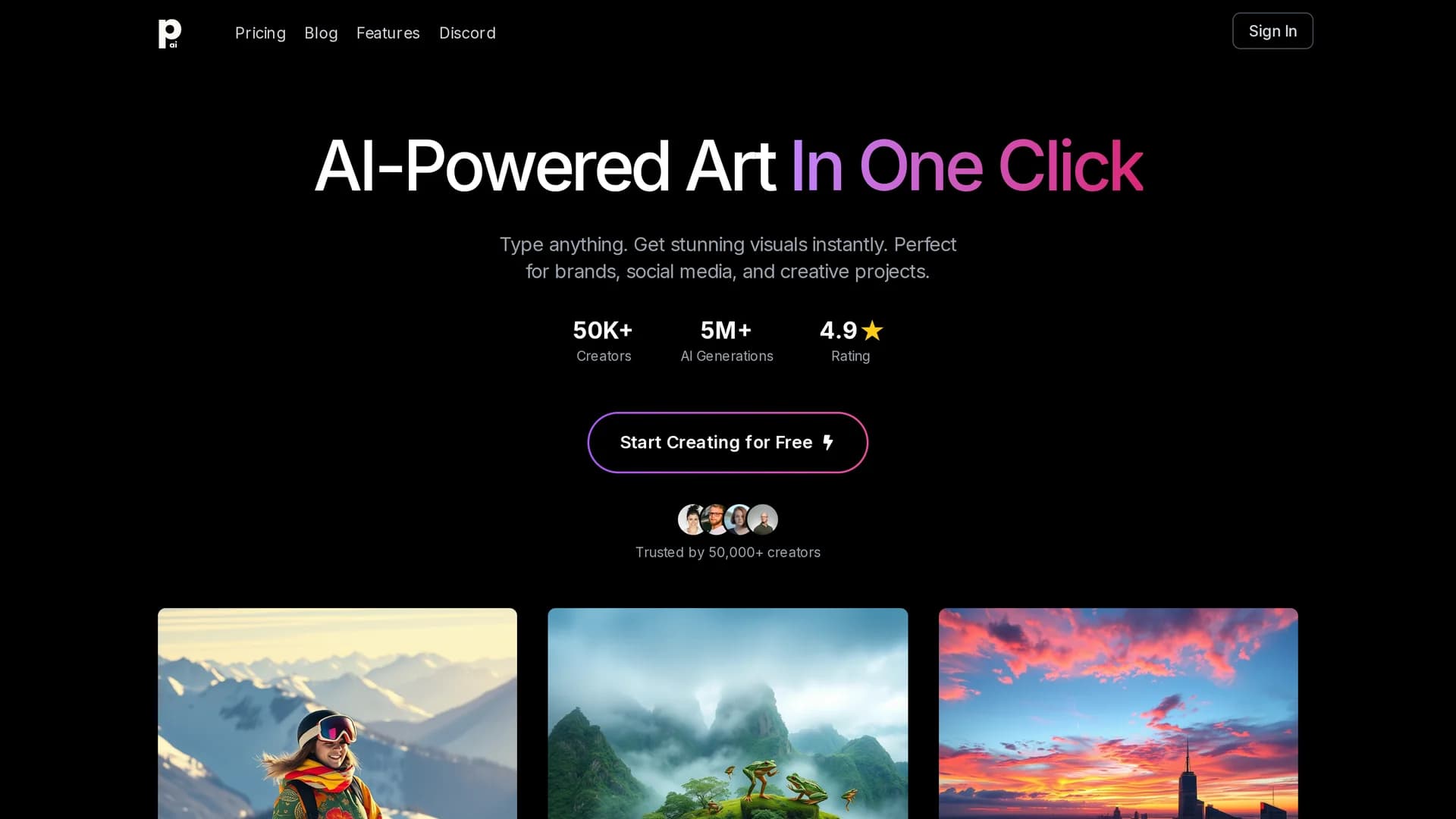 photogenius-ai homepage