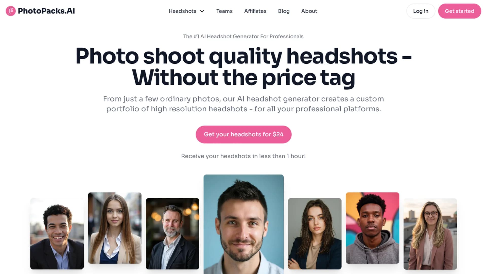 photopacks-ai homepage