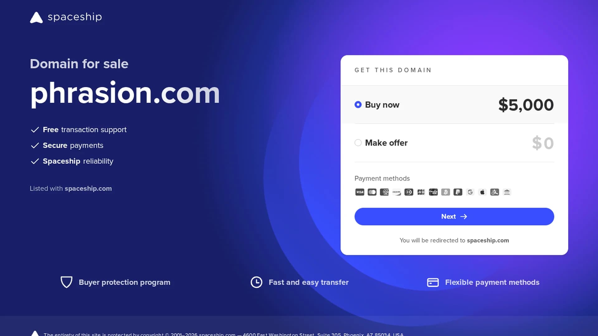phrasion homepage