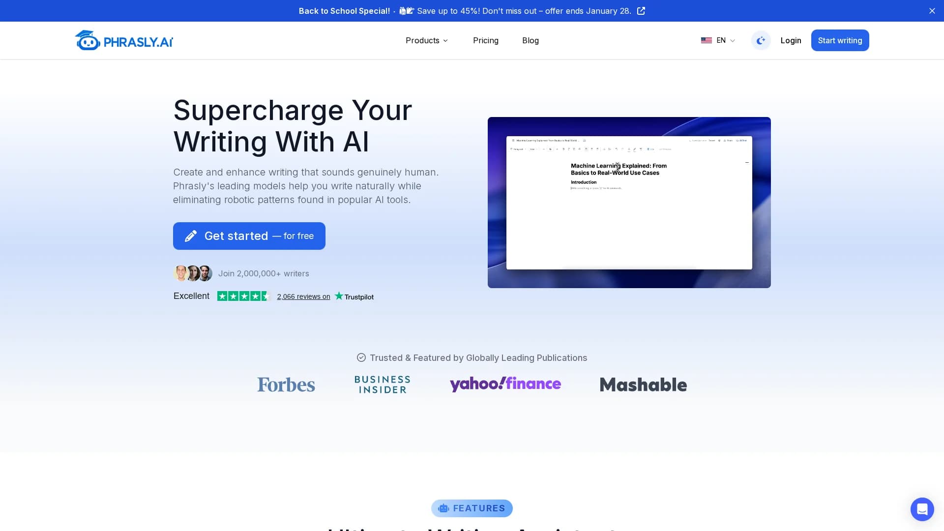 phrasly homepage