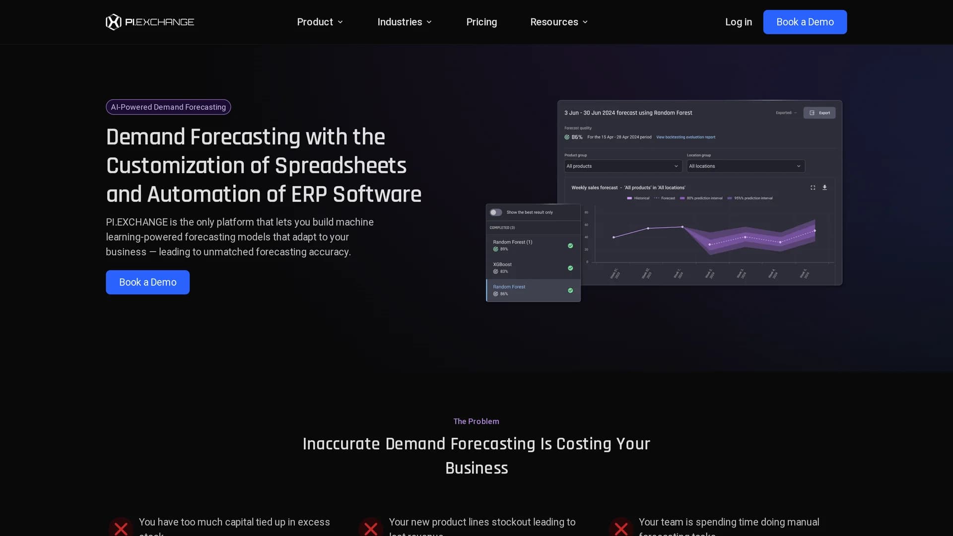 pi-exchange homepage