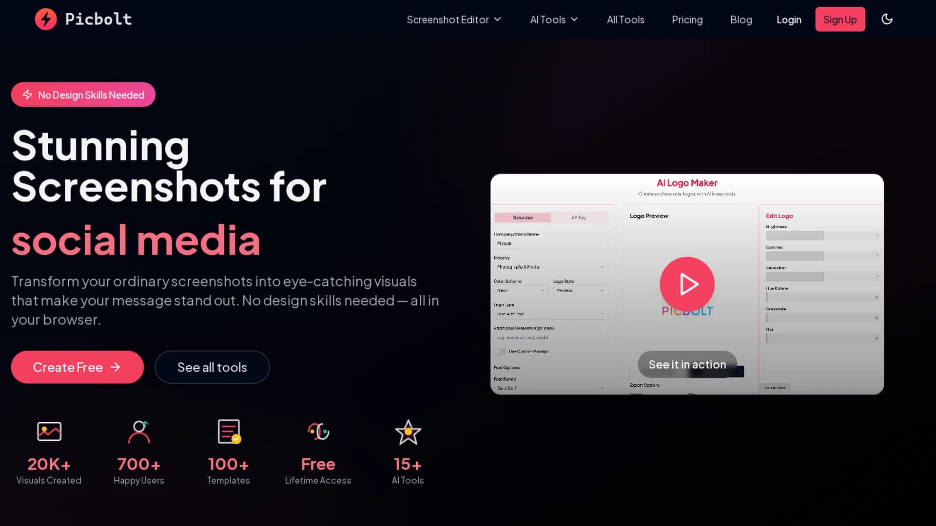 picbolt homepage