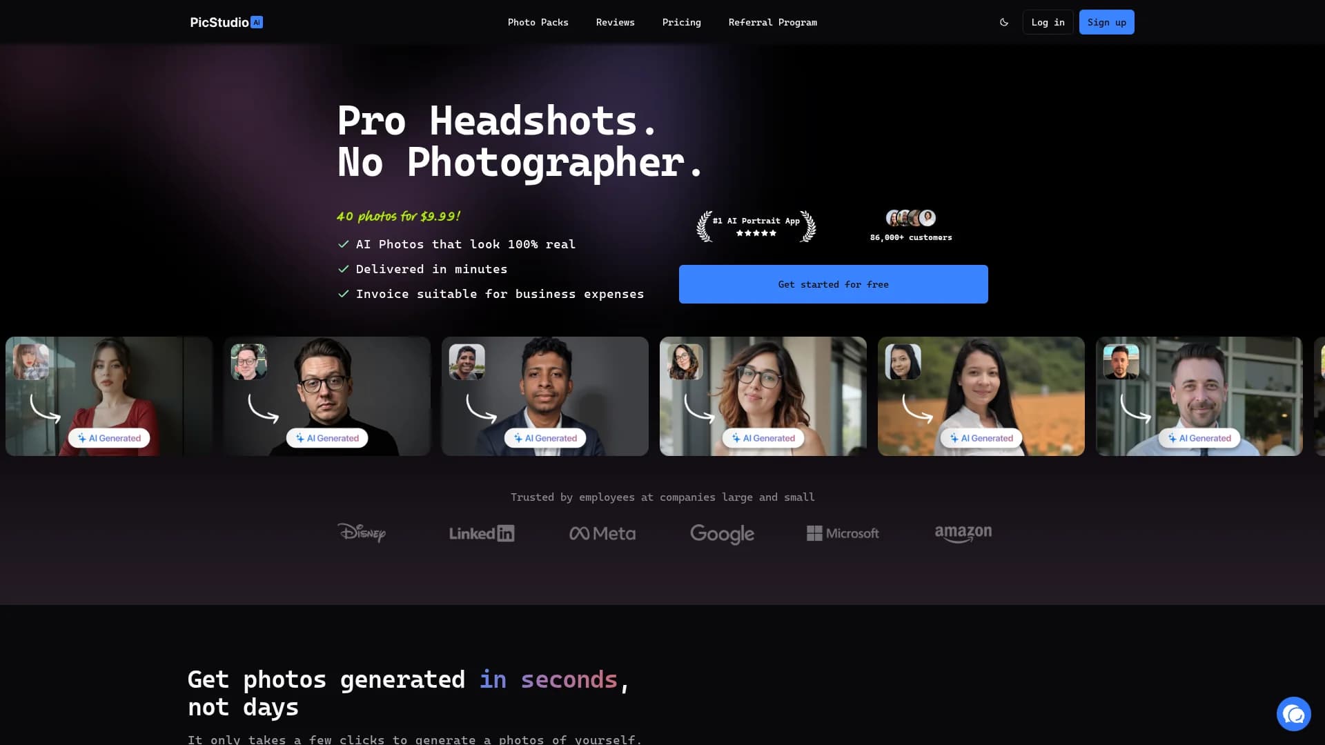 picstudio-ai homepage