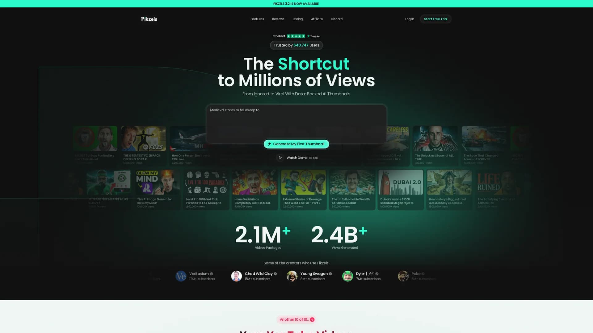 pikzels homepage