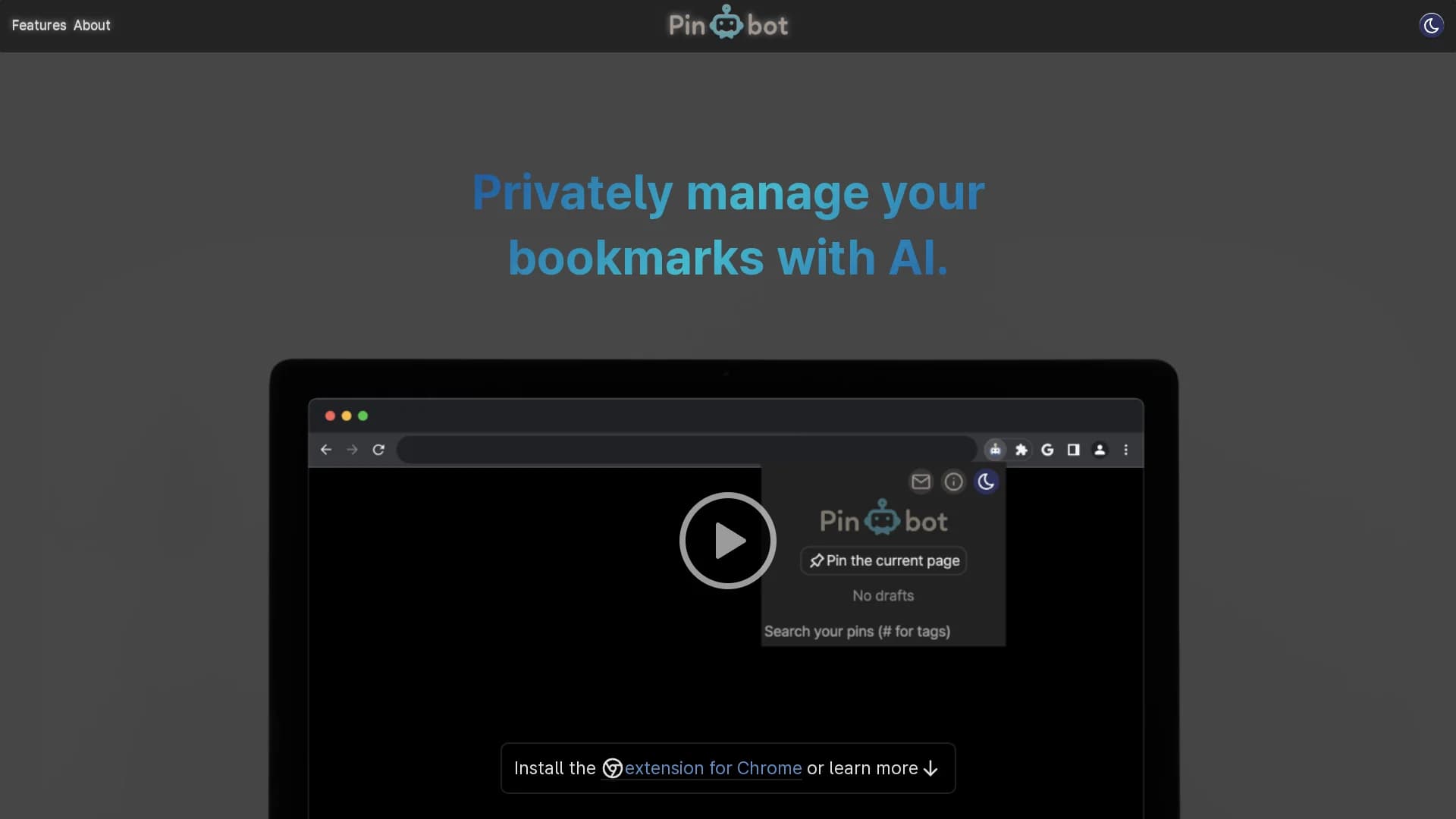 pinbot homepage