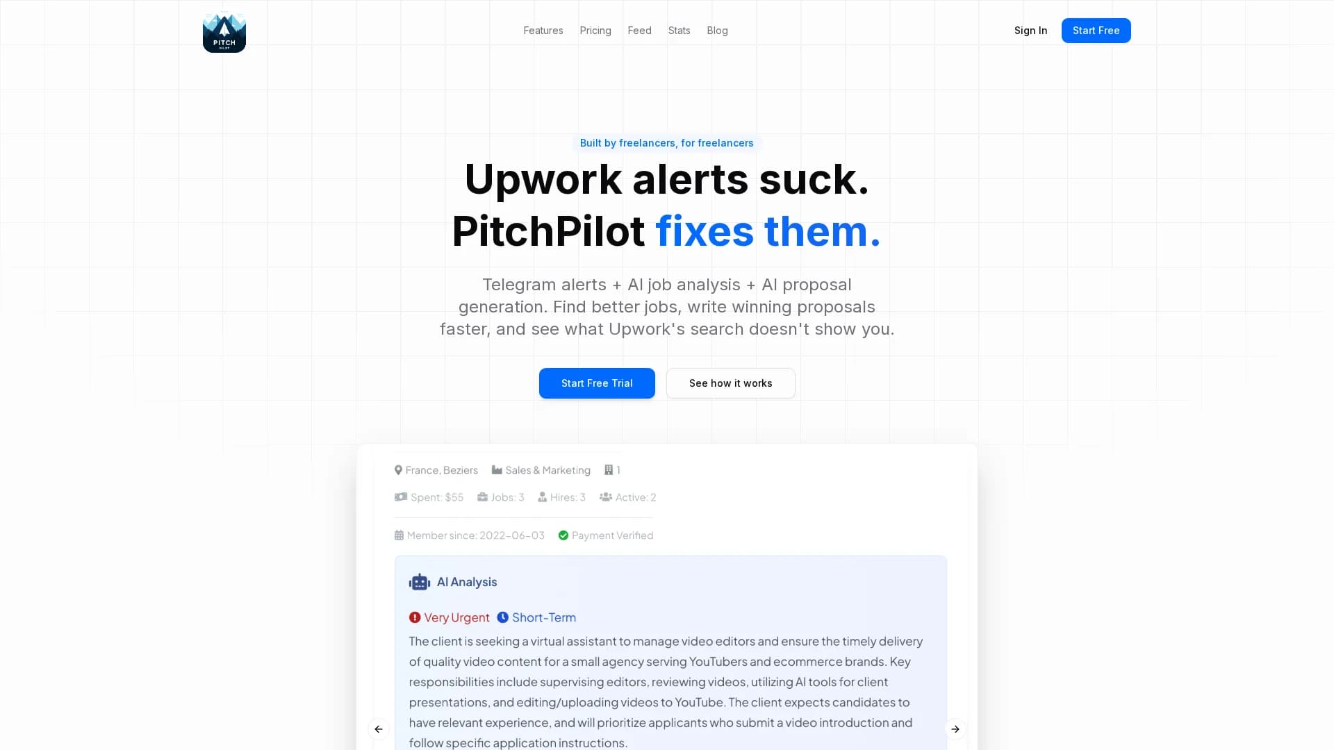 pitch-pilot homepage