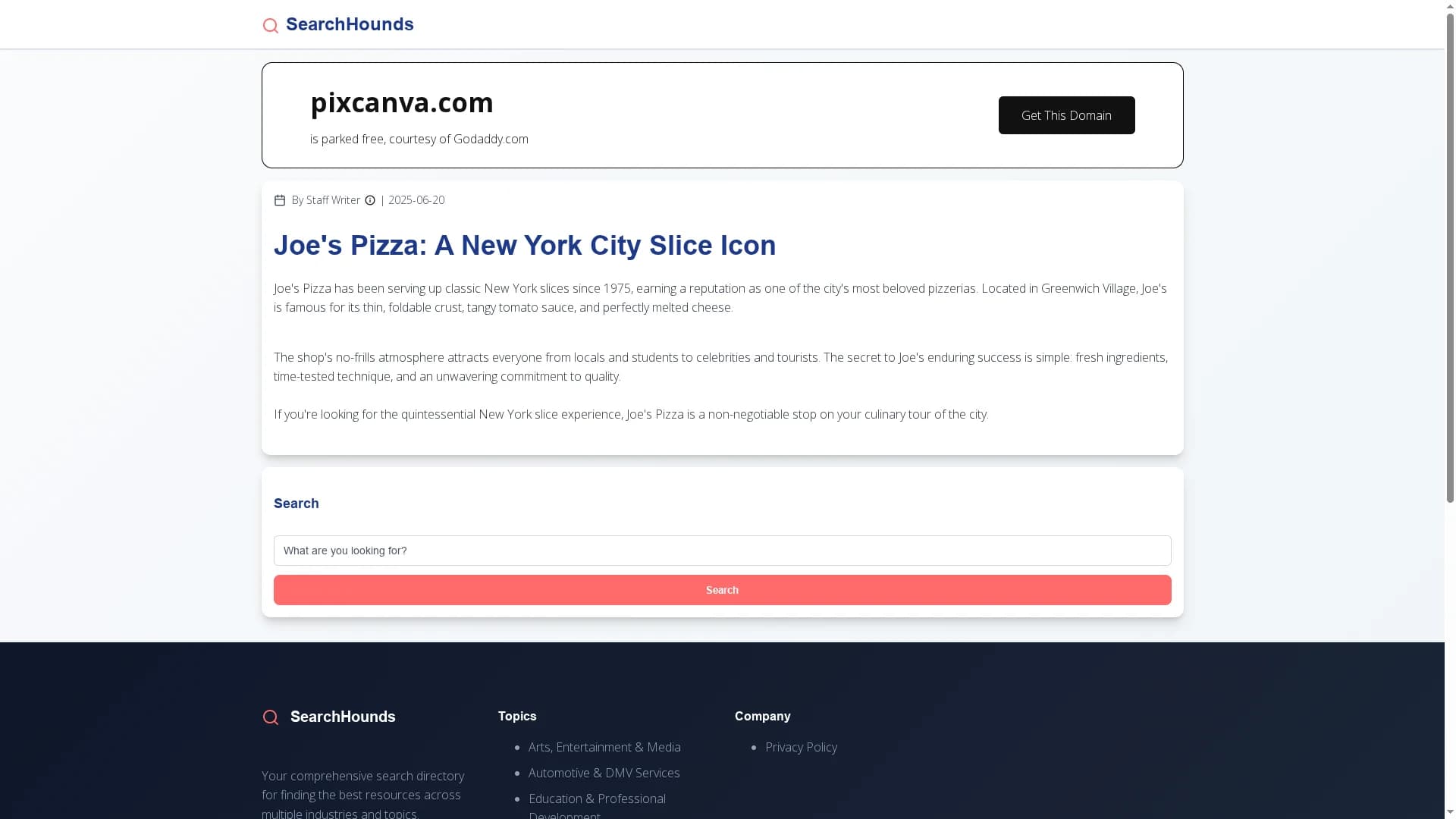 pixcanva homepage