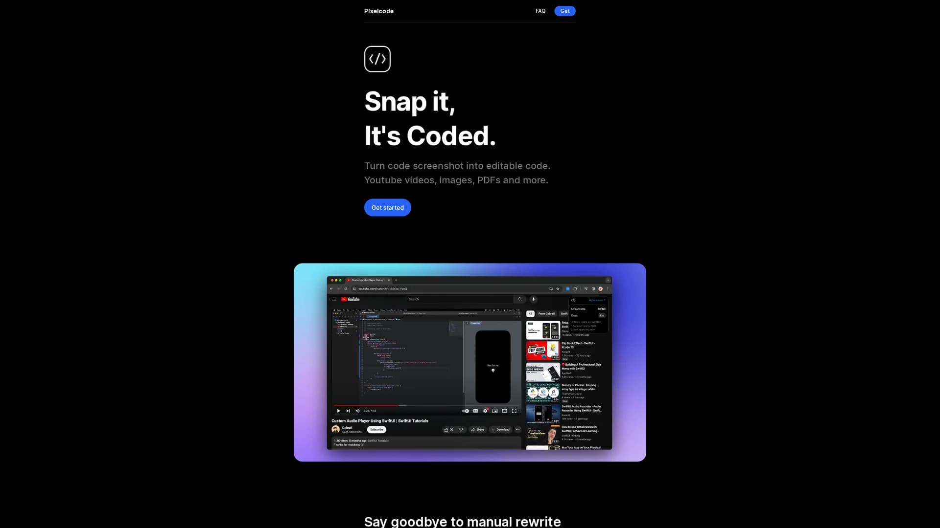 pixelcode homepage